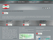 Tablet Screenshot of matrix-catering.com